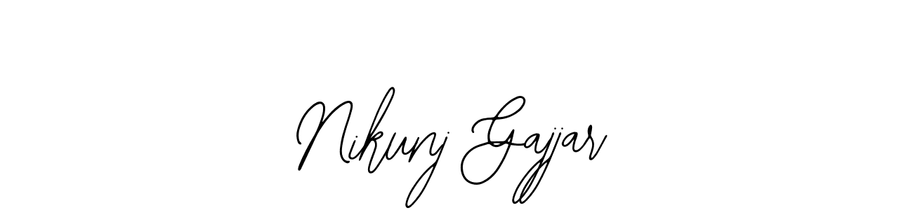 Nikunj Gajjar stylish signature style. Best Handwritten Sign (Bearetta-2O07w) for my name. Handwritten Signature Collection Ideas for my name Nikunj Gajjar. Nikunj Gajjar signature style 12 images and pictures png