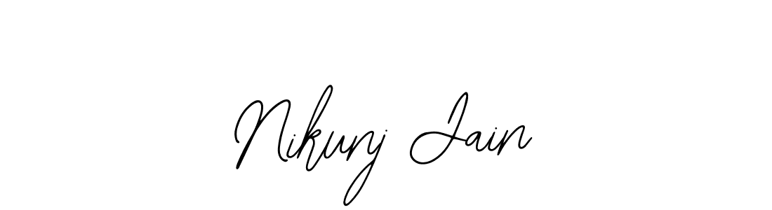 if you are searching for the best signature style for your name Nikunj Jain. so please give up your signature search. here we have designed multiple signature styles  using Bearetta-2O07w. Nikunj Jain signature style 12 images and pictures png