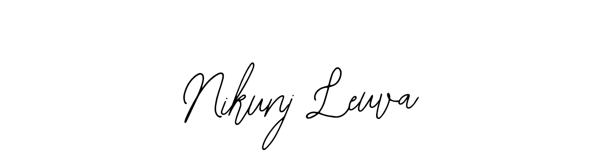 How to Draw Nikunj Leuva signature style? Bearetta-2O07w is a latest design signature styles for name Nikunj Leuva. Nikunj Leuva signature style 12 images and pictures png