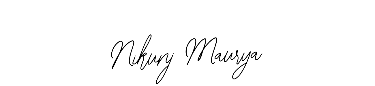 Make a beautiful signature design for name Nikunj Maurya. With this signature (Bearetta-2O07w) style, you can create a handwritten signature for free. Nikunj Maurya signature style 12 images and pictures png