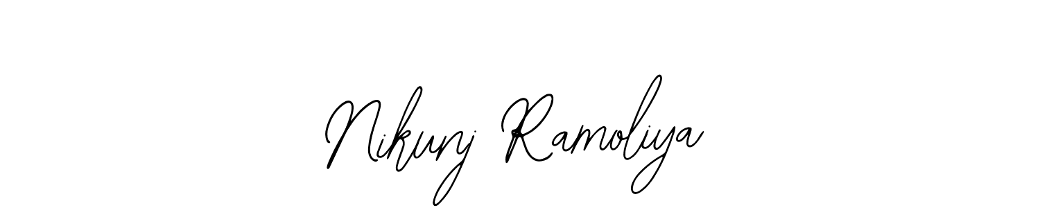 Similarly Bearetta-2O07w is the best handwritten signature design. Signature creator online .You can use it as an online autograph creator for name Nikunj Ramoliya. Nikunj Ramoliya signature style 12 images and pictures png