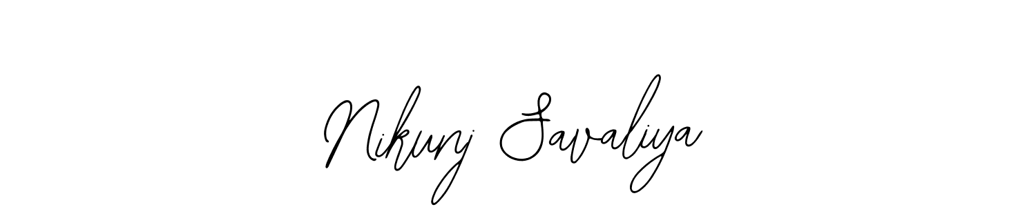 Create a beautiful signature design for name Nikunj Savaliya. With this signature (Bearetta-2O07w) fonts, you can make a handwritten signature for free. Nikunj Savaliya signature style 12 images and pictures png