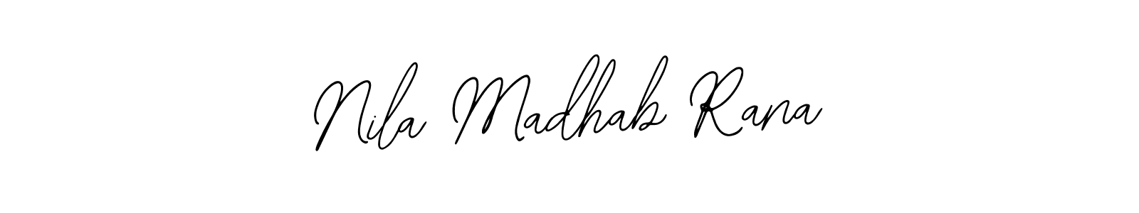 You should practise on your own different ways (Bearetta-2O07w) to write your name (Nila Madhab Rana) in signature. don't let someone else do it for you. Nila Madhab Rana signature style 12 images and pictures png