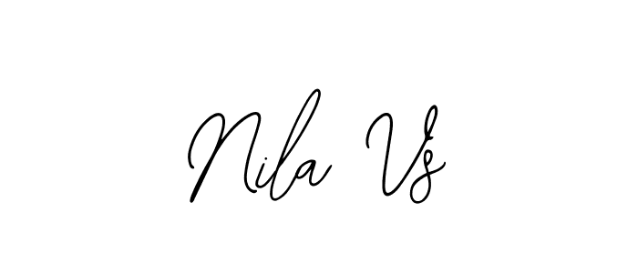 Use a signature maker to create a handwritten signature online. With this signature software, you can design (Bearetta-2O07w) your own signature for name Nila Vs. Nila Vs signature style 12 images and pictures png