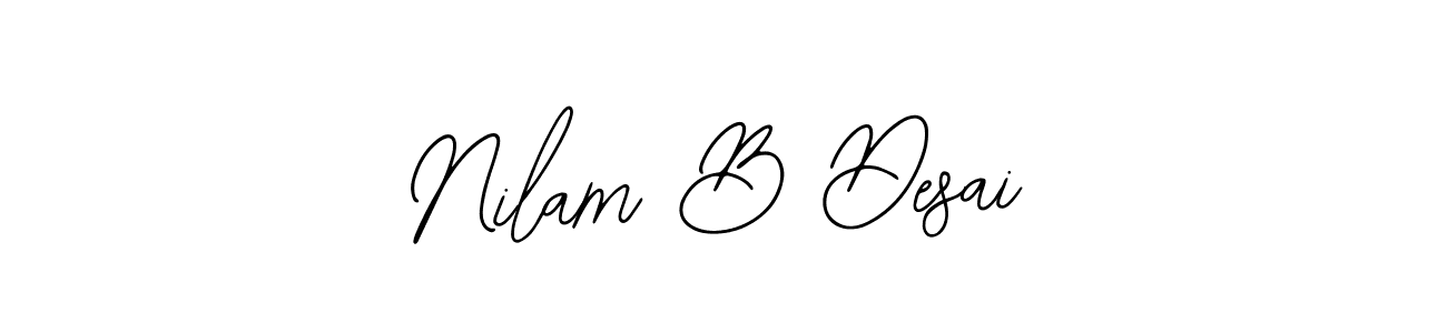 Nilam B Desai stylish signature style. Best Handwritten Sign (Bearetta-2O07w) for my name. Handwritten Signature Collection Ideas for my name Nilam B Desai. Nilam B Desai signature style 12 images and pictures png