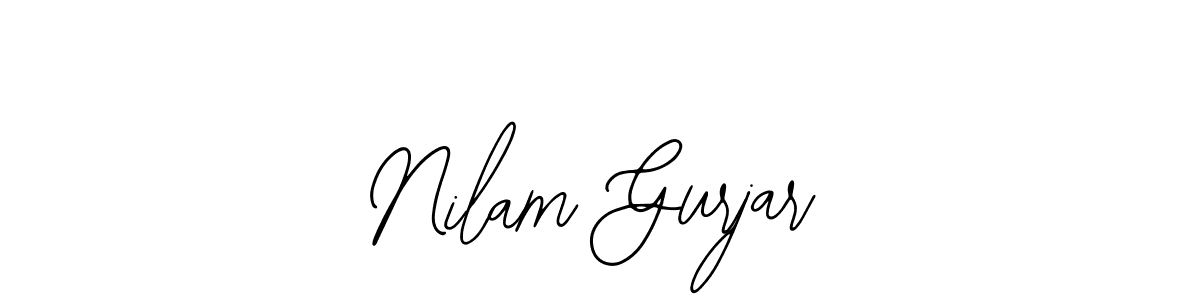 Make a beautiful signature design for name Nilam Gurjar. With this signature (Bearetta-2O07w) style, you can create a handwritten signature for free. Nilam Gurjar signature style 12 images and pictures png