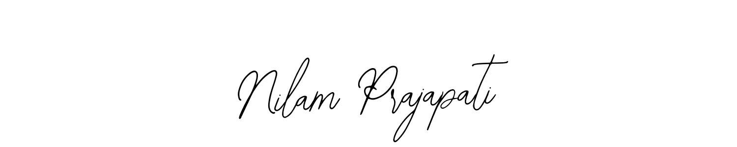 Nilam Prajapati stylish signature style. Best Handwritten Sign (Bearetta-2O07w) for my name. Handwritten Signature Collection Ideas for my name Nilam Prajapati. Nilam Prajapati signature style 12 images and pictures png