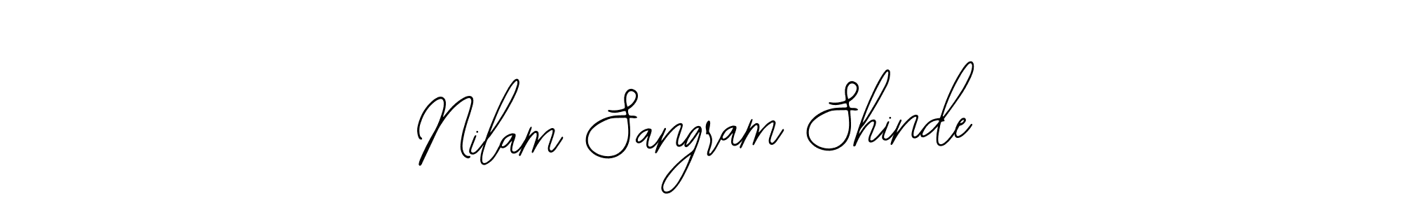 Make a short Nilam Sangram Shinde signature style. Manage your documents anywhere anytime using Bearetta-2O07w. Create and add eSignatures, submit forms, share and send files easily. Nilam Sangram Shinde signature style 12 images and pictures png