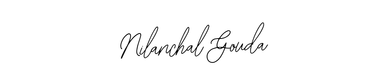 Use a signature maker to create a handwritten signature online. With this signature software, you can design (Bearetta-2O07w) your own signature for name Nilanchal Gouda. Nilanchal Gouda signature style 12 images and pictures png