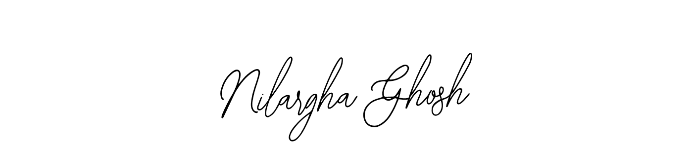 How to make Nilargha Ghosh name signature. Use Bearetta-2O07w style for creating short signs online. This is the latest handwritten sign. Nilargha Ghosh signature style 12 images and pictures png