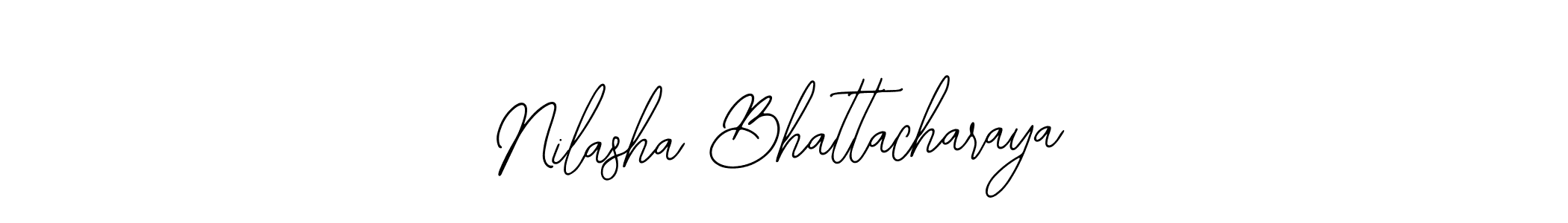Bearetta-2O07w is a professional signature style that is perfect for those who want to add a touch of class to their signature. It is also a great choice for those who want to make their signature more unique. Get Nilasha Bhattacharaya name to fancy signature for free. Nilasha Bhattacharaya signature style 12 images and pictures png