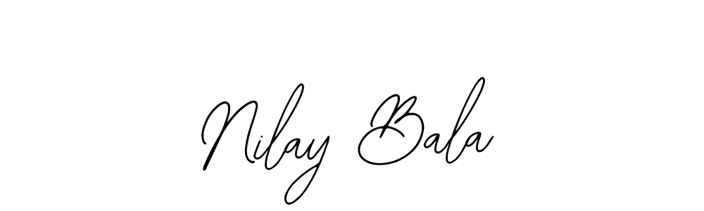 Use a signature maker to create a handwritten signature online. With this signature software, you can design (Bearetta-2O07w) your own signature for name Nilay Bala. Nilay Bala signature style 12 images and pictures png