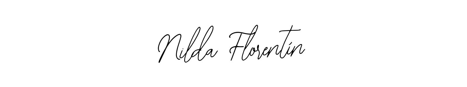 How to make Nilda Florentín name signature. Use Bearetta-2O07w style for creating short signs online. This is the latest handwritten sign. Nilda Florentín signature style 12 images and pictures png