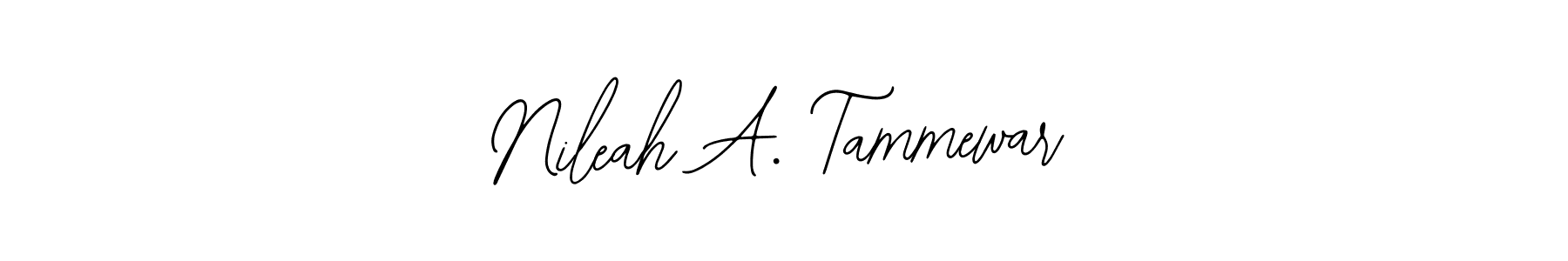 See photos of Nileah A. Tammewar official signature by Spectra . Check more albums & portfolios. Read reviews & check more about Bearetta-2O07w font. Nileah A. Tammewar signature style 12 images and pictures png