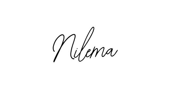 Use a signature maker to create a handwritten signature online. With this signature software, you can design (Bearetta-2O07w) your own signature for name Nilema. Nilema signature style 12 images and pictures png