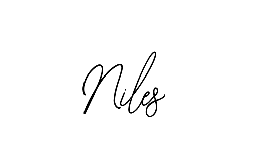 Use a signature maker to create a handwritten signature online. With this signature software, you can design (Bearetta-2O07w) your own signature for name Niles. Niles signature style 12 images and pictures png