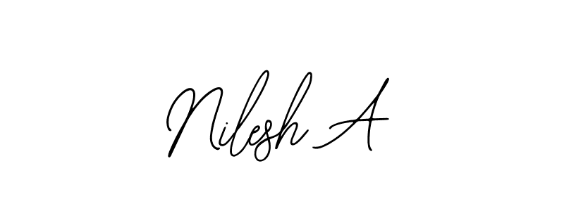 It looks lik you need a new signature style for name Nilesh A. Design unique handwritten (Bearetta-2O07w) signature with our free signature maker in just a few clicks. Nilesh A signature style 12 images and pictures png