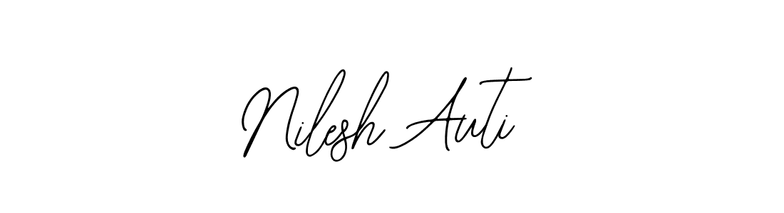 The best way (Bearetta-2O07w) to make a short signature is to pick only two or three words in your name. The name Nilesh Auti include a total of six letters. For converting this name. Nilesh Auti signature style 12 images and pictures png