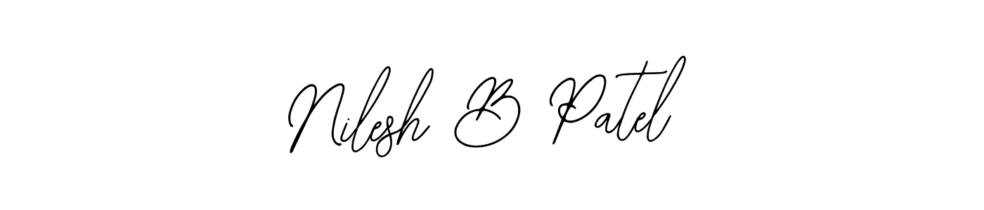 Make a beautiful signature design for name Nilesh B Patel. Use this online signature maker to create a handwritten signature for free. Nilesh B Patel signature style 12 images and pictures png