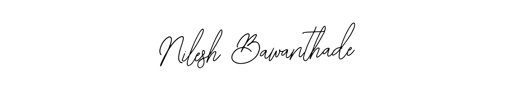 You should practise on your own different ways (Bearetta-2O07w) to write your name (Nilesh Bawanthade) in signature. don't let someone else do it for you. Nilesh Bawanthade signature style 12 images and pictures png