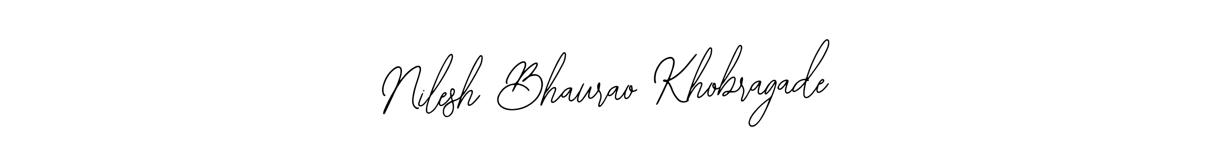 Use a signature maker to create a handwritten signature online. With this signature software, you can design (Bearetta-2O07w) your own signature for name Nilesh Bhaurao Khobragade. Nilesh Bhaurao Khobragade signature style 12 images and pictures png