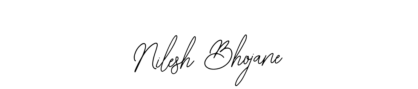 Use a signature maker to create a handwritten signature online. With this signature software, you can design (Bearetta-2O07w) your own signature for name Nilesh Bhojane. Nilesh Bhojane signature style 12 images and pictures png