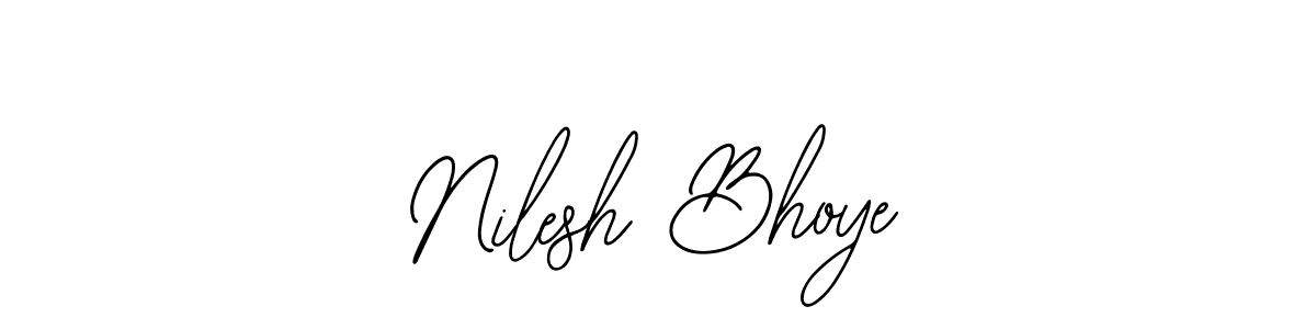 You can use this online signature creator to create a handwritten signature for the name Nilesh Bhoye. This is the best online autograph maker. Nilesh Bhoye signature style 12 images and pictures png