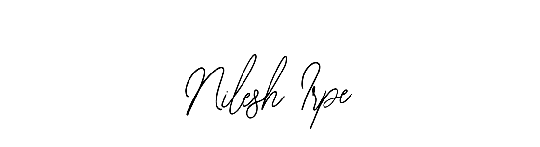 How to make Nilesh Irpe name signature. Use Bearetta-2O07w style for creating short signs online. This is the latest handwritten sign. Nilesh Irpe signature style 12 images and pictures png