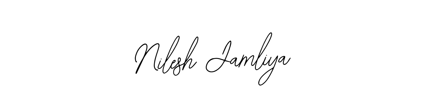 Nilesh Jamliya stylish signature style. Best Handwritten Sign (Bearetta-2O07w) for my name. Handwritten Signature Collection Ideas for my name Nilesh Jamliya. Nilesh Jamliya signature style 12 images and pictures png