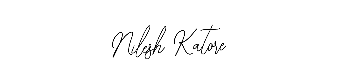 How to make Nilesh Katore name signature. Use Bearetta-2O07w style for creating short signs online. This is the latest handwritten sign. Nilesh Katore signature style 12 images and pictures png