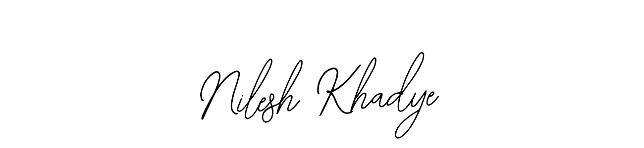 How to Draw Nilesh Khadye signature style? Bearetta-2O07w is a latest design signature styles for name Nilesh Khadye. Nilesh Khadye signature style 12 images and pictures png