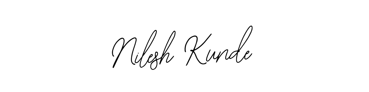 Make a beautiful signature design for name Nilesh Kunde. Use this online signature maker to create a handwritten signature for free. Nilesh Kunde signature style 12 images and pictures png