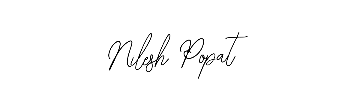 Design your own signature with our free online signature maker. With this signature software, you can create a handwritten (Bearetta-2O07w) signature for name Nilesh Popat. Nilesh Popat signature style 12 images and pictures png