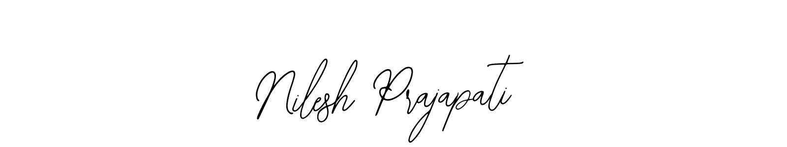 How to make Nilesh Prajapati signature? Bearetta-2O07w is a professional autograph style. Create handwritten signature for Nilesh Prajapati name. Nilesh Prajapati signature style 12 images and pictures png