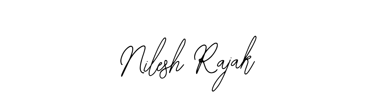 Use a signature maker to create a handwritten signature online. With this signature software, you can design (Bearetta-2O07w) your own signature for name Nilesh Rajak. Nilesh Rajak signature style 12 images and pictures png