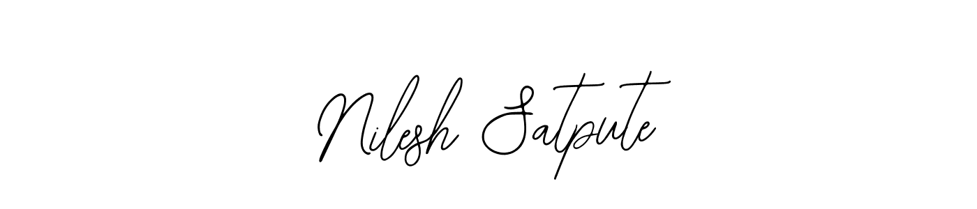 How to make Nilesh Satpute signature? Bearetta-2O07w is a professional autograph style. Create handwritten signature for Nilesh Satpute name. Nilesh Satpute signature style 12 images and pictures png
