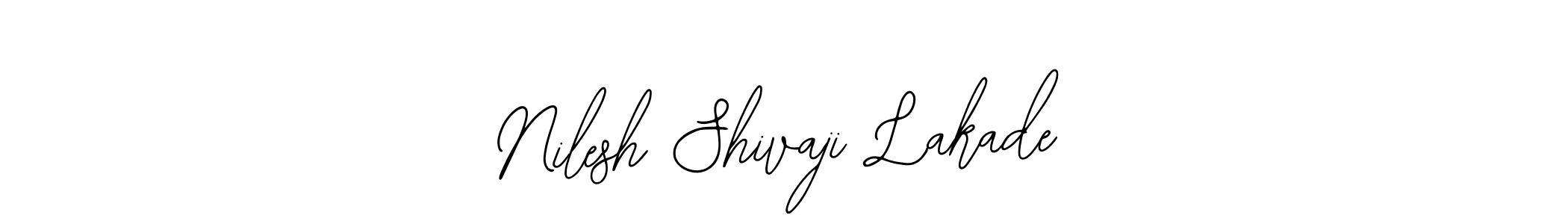 The best way (Bearetta-2O07w) to make a short signature is to pick only two or three words in your name. The name Nilesh Shivaji Lakade include a total of six letters. For converting this name. Nilesh Shivaji Lakade signature style 12 images and pictures png