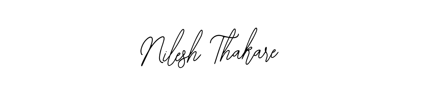 This is the best signature style for the Nilesh Thakare name. Also you like these signature font (Bearetta-2O07w). Mix name signature. Nilesh Thakare signature style 12 images and pictures png