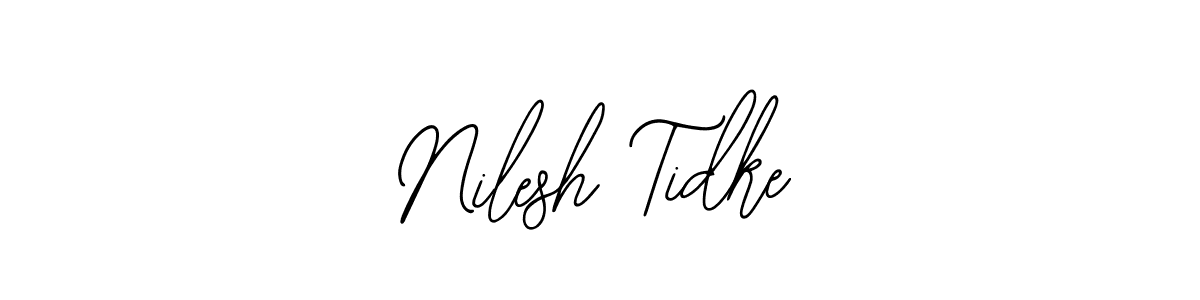 The best way (Bearetta-2O07w) to make a short signature is to pick only two or three words in your name. The name Nilesh Tidke include a total of six letters. For converting this name. Nilesh Tidke signature style 12 images and pictures png