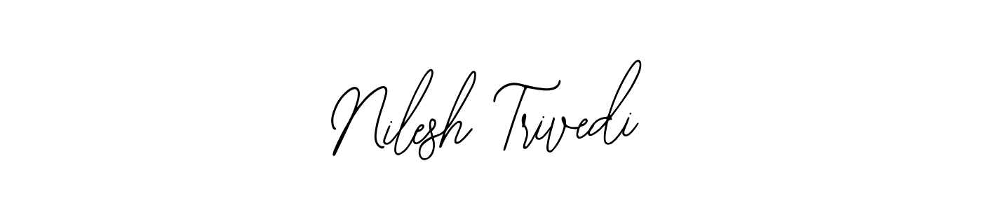 This is the best signature style for the Nilesh Trivedi name. Also you like these signature font (Bearetta-2O07w). Mix name signature. Nilesh Trivedi signature style 12 images and pictures png