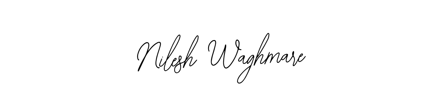 The best way (Bearetta-2O07w) to make a short signature is to pick only two or three words in your name. The name Nilesh Waghmare include a total of six letters. For converting this name. Nilesh Waghmare signature style 12 images and pictures png