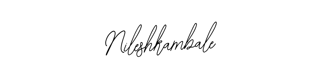 Also we have Nileshkambale name is the best signature style. Create professional handwritten signature collection using Bearetta-2O07w autograph style. Nileshkambale signature style 12 images and pictures png