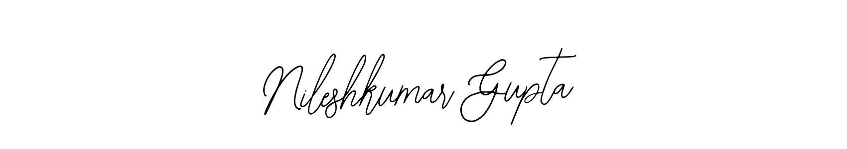 if you are searching for the best signature style for your name Nileshkumar Gupta. so please give up your signature search. here we have designed multiple signature styles  using Bearetta-2O07w. Nileshkumar Gupta signature style 12 images and pictures png