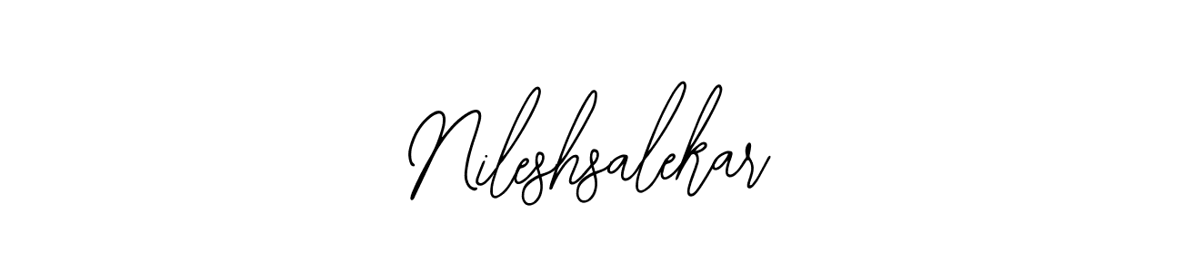 Make a beautiful signature design for name Nileshsalekar. Use this online signature maker to create a handwritten signature for free. Nileshsalekar signature style 12 images and pictures png