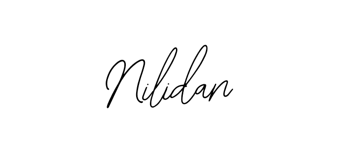 Use a signature maker to create a handwritten signature online. With this signature software, you can design (Bearetta-2O07w) your own signature for name Nilidan. Nilidan signature style 12 images and pictures png