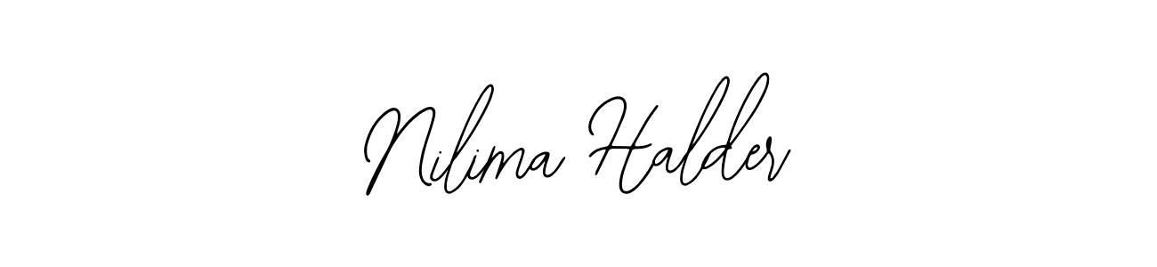 Bearetta-2O07w is a professional signature style that is perfect for those who want to add a touch of class to their signature. It is also a great choice for those who want to make their signature more unique. Get Nilima Halder name to fancy signature for free. Nilima Halder signature style 12 images and pictures png