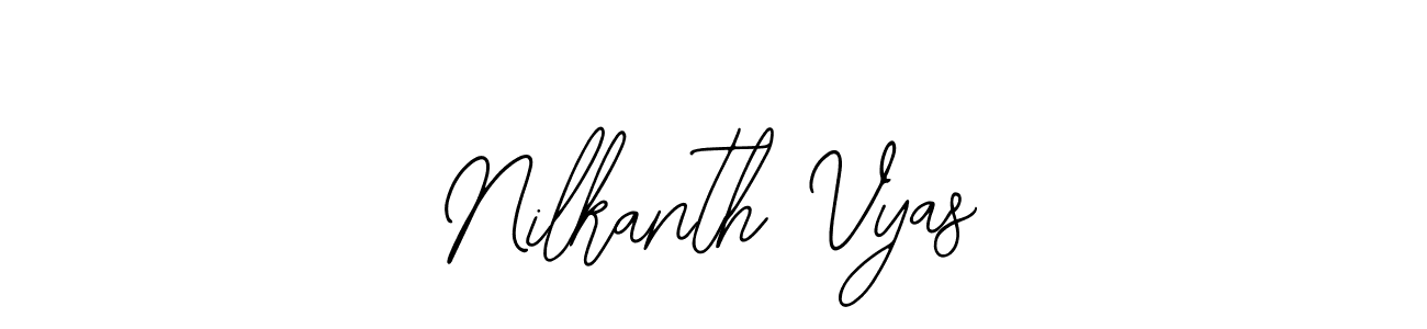 if you are searching for the best signature style for your name Nilkanth Vyas. so please give up your signature search. here we have designed multiple signature styles  using Bearetta-2O07w. Nilkanth Vyas signature style 12 images and pictures png
