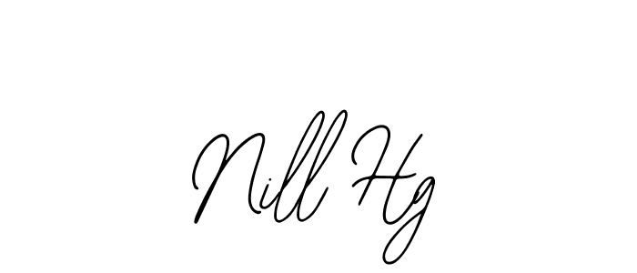 if you are searching for the best signature style for your name Nill Hg. so please give up your signature search. here we have designed multiple signature styles  using Bearetta-2O07w. Nill Hg signature style 12 images and pictures png