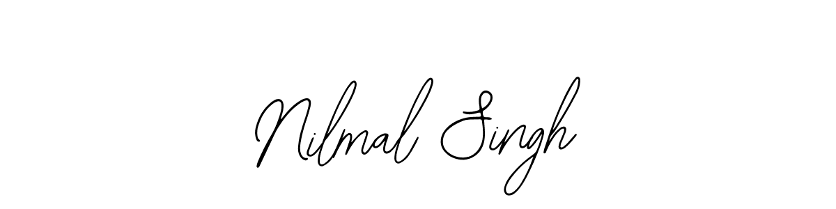 if you are searching for the best signature style for your name Nilmal Singh. so please give up your signature search. here we have designed multiple signature styles  using Bearetta-2O07w. Nilmal Singh signature style 12 images and pictures png