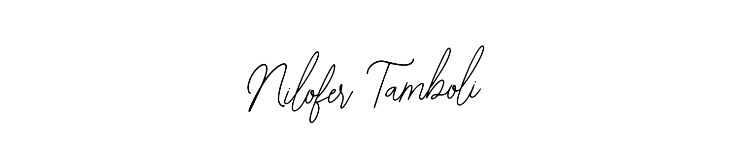 This is the best signature style for the Nilofer Tamboli name. Also you like these signature font (Bearetta-2O07w). Mix name signature. Nilofer Tamboli signature style 12 images and pictures png